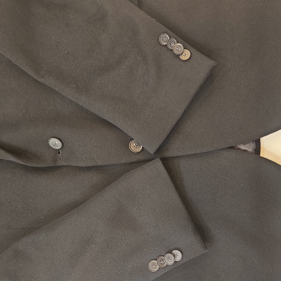 Tommy Hilfiger 100% Cashmere Single Breasted Sports Coat Blazer Black 44R - Picture 2 of 11